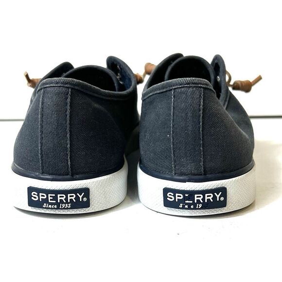 Sperry Top Sider Women Gray Comfort Casual Sneaker Size 8.5M Slip On Canvas Shoe - Picture 9 of 12